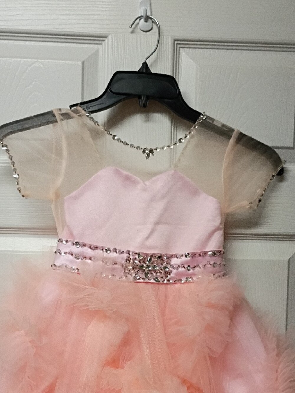 Puff Tulle Party Dress in Light Pink - Picture 2 of 5